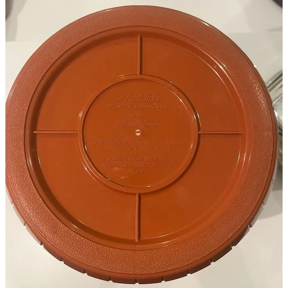VTG! NEW! ALLADIN Pump and Drink 1 Gallon WATER Beverage Jug Thermos Container